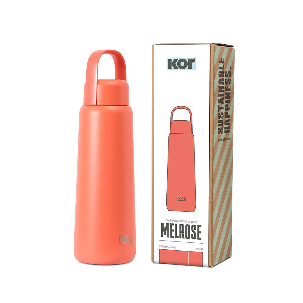 Kor Water, Inc. - Vente Bouteilles d'eau - Melrose - Bouteille en acier inoxydable à double paroi de 27 oz (800 ml)23