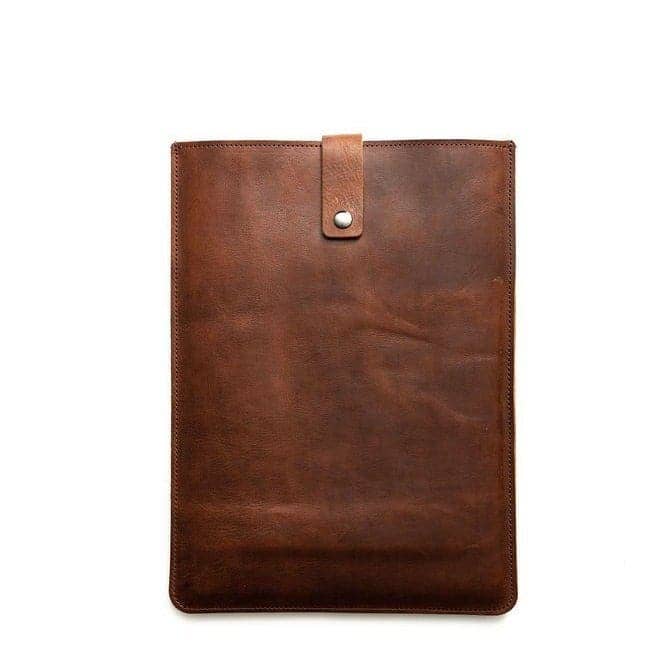 Mission Leather Co - Wholesale Laptop/Tablet Case - Unisex - Leather MacBook Sleeve | Vertical with Strap6