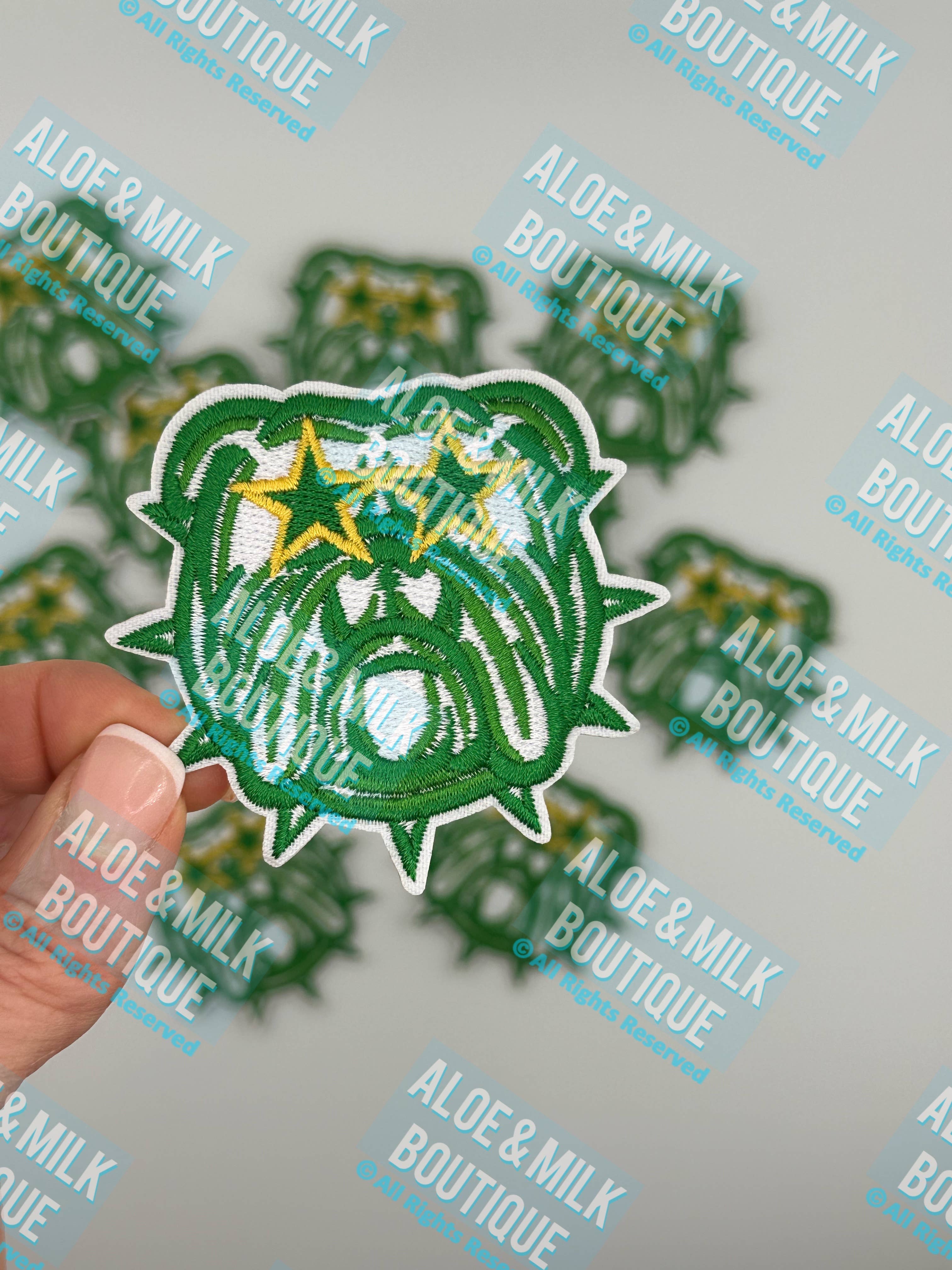 Aloe and Milk Boutique - Wholesale Patch - Mascot Bulldog , bulldog patch, sports patch, football8