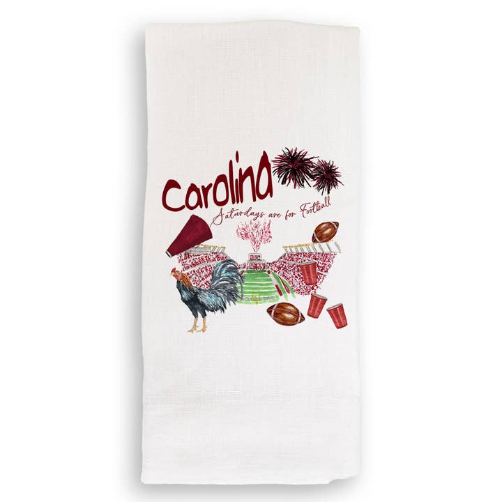French Graffiti - Wholesale Tea Towel - South Carolina Football Pattern2