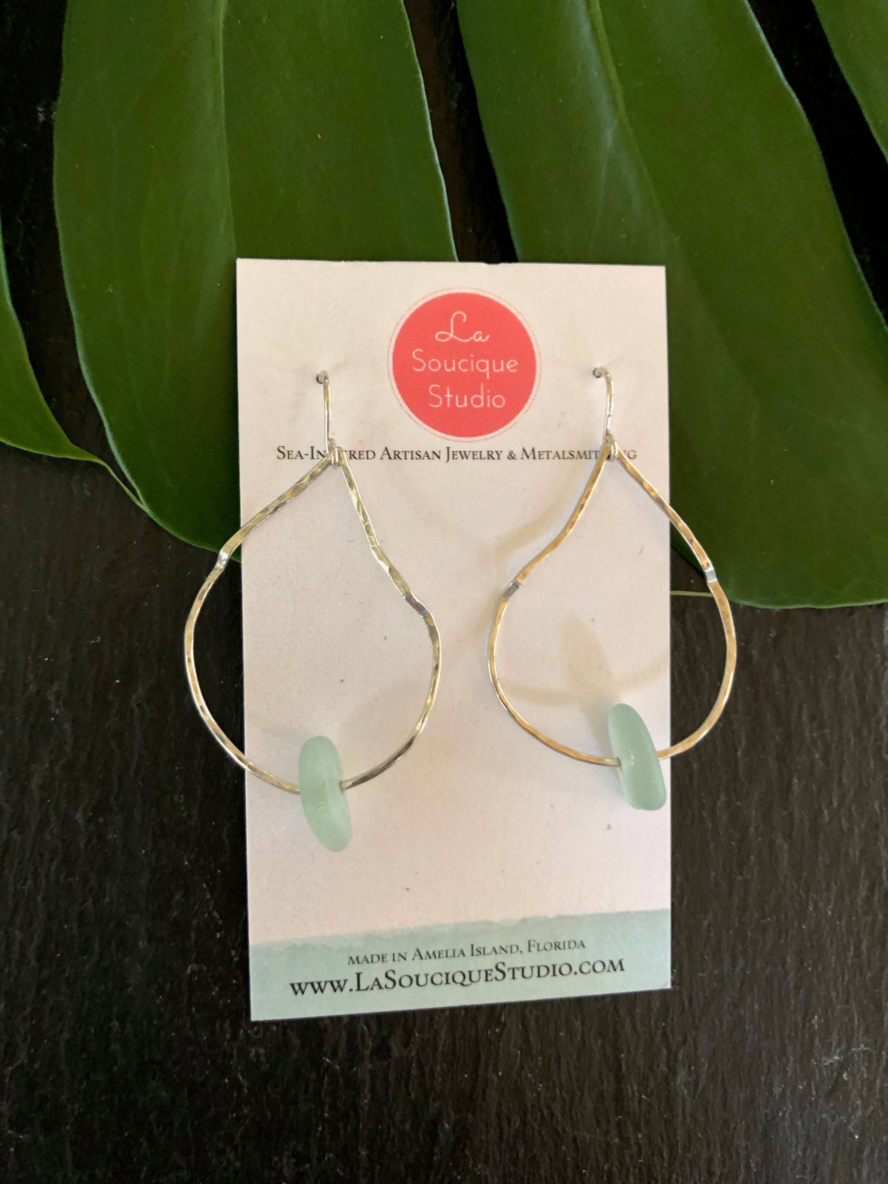 La Soucique Studio Metalsmithing - Wholesale Dangle Earrings - Perelle Sea Belle Earrings2