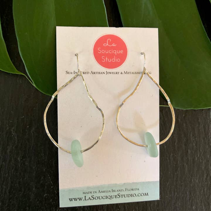 La Soucique Studio Metalsmithing - Wholesale Dangle Earrings - Perelle Sea Belle Earrings2