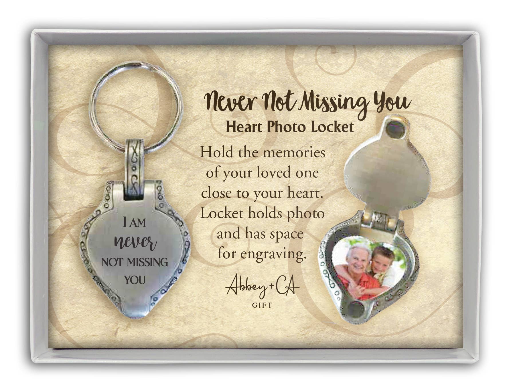 Wholesale Memorial Heart Locket Key Ring for your store - Faire Wholesale Memorial Heart Locket Key Ring for your store - Faire