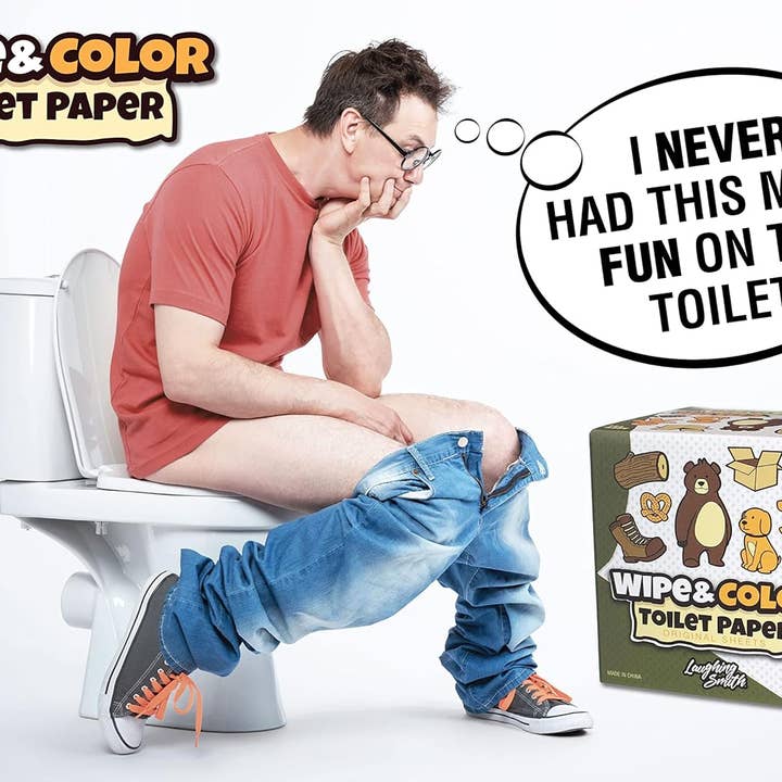 Smith Brands - Wholesale Prank/Gag Gift - Funny Toilet Paper Novelty Tissue Roll - Wipe & Color