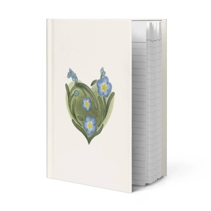 Forget Me Not Hardcover Journal for wholesale by Blackstar art