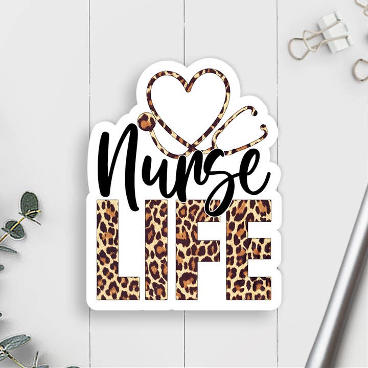 Nurse Life Vinyl Sticker for wholesale by Expression Design Co