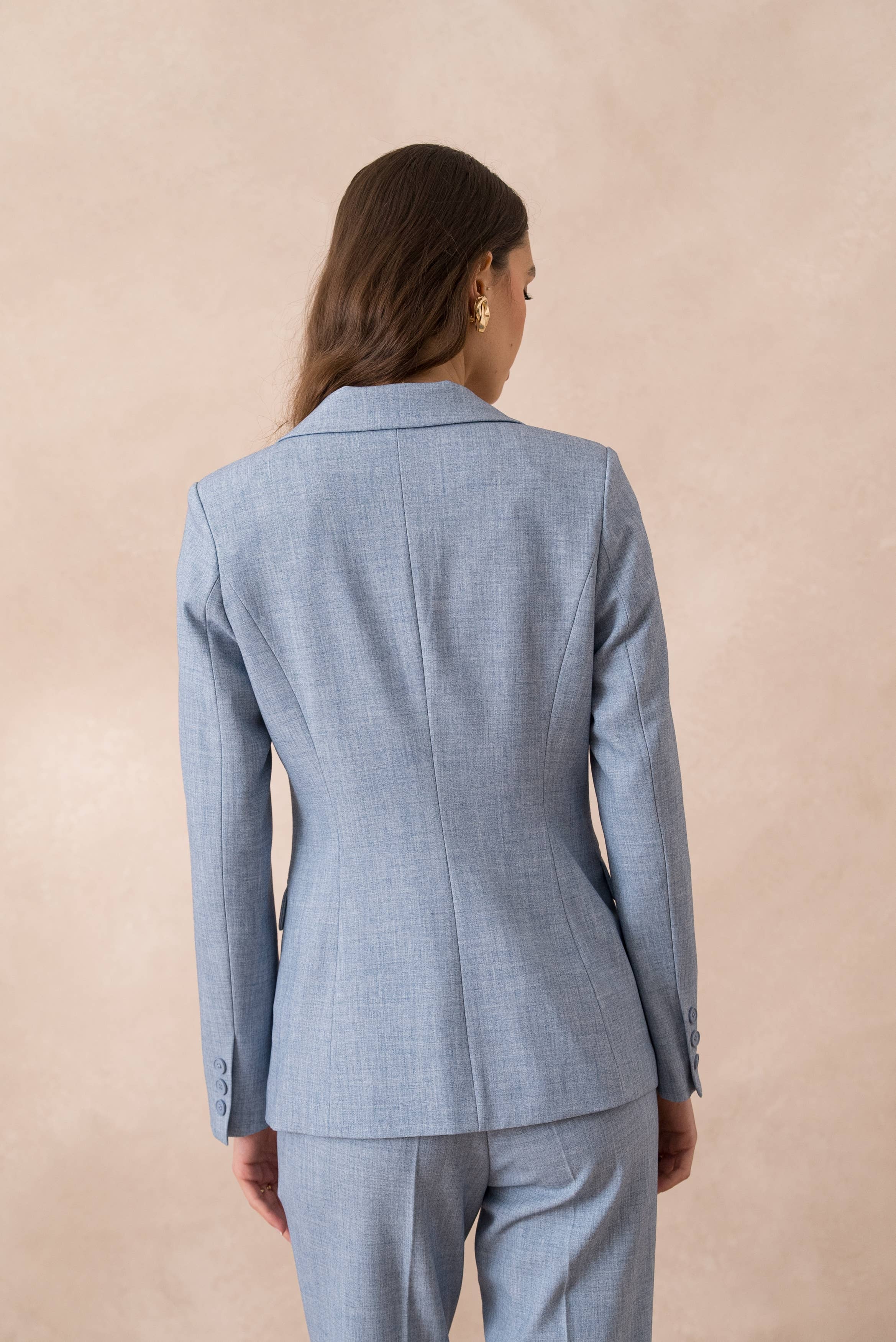 Attentif Paris – wholesale Kostymjacka – Dam – Heather figursydd kavaj för dam43