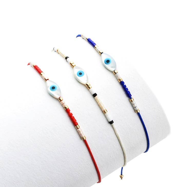 KIKICHIC - Wholesale Charm/Dangle Bracelet - Evil Eye Good Luck String Bracelet5
