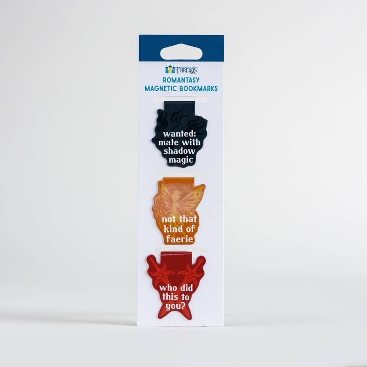 Romantasy Tropes Magnetic Bookmark Set for wholesale by Kingdom of Threads