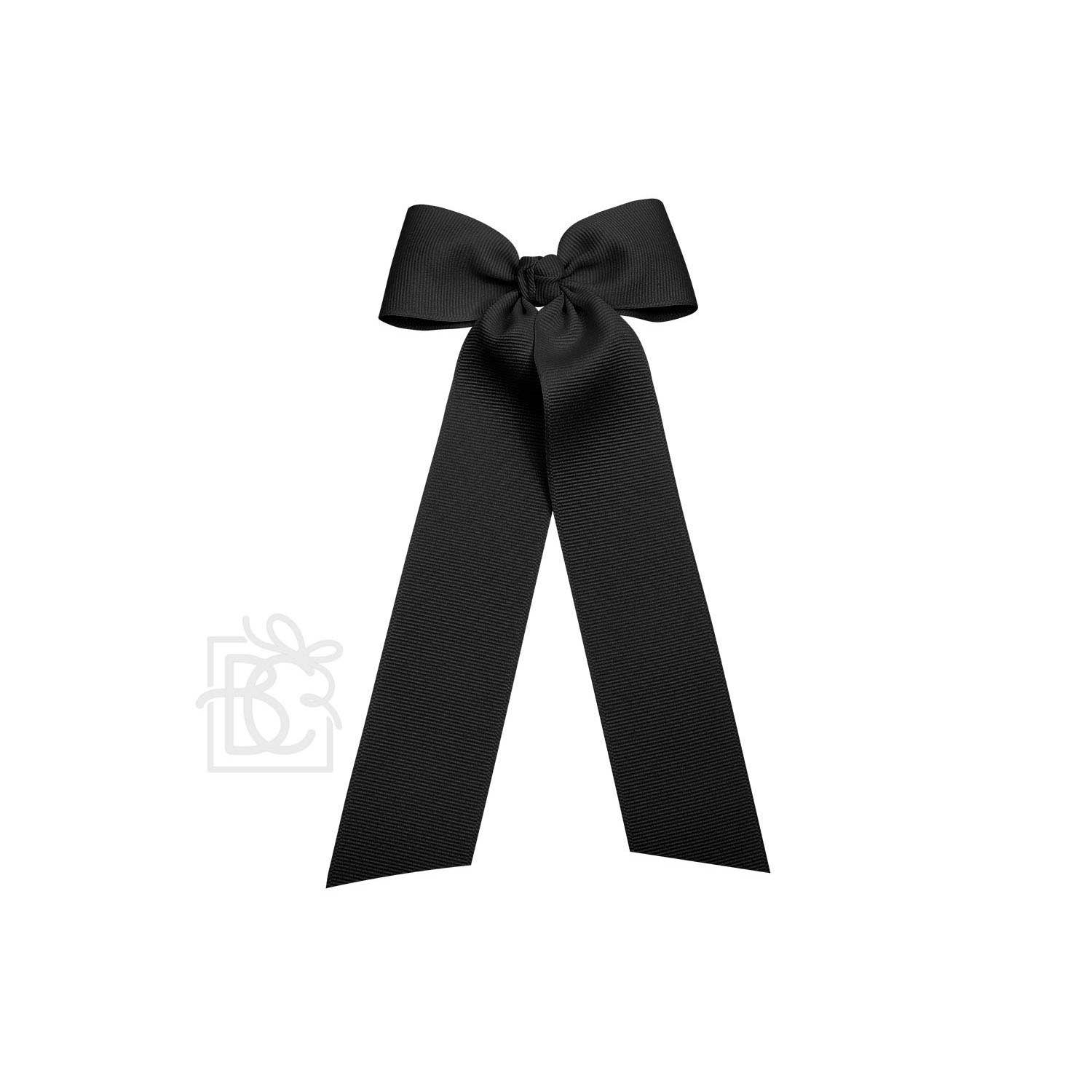 Beyond Creations, LLC - Wholesale Hair Bow - Kids - FLAT BOW W/ 7" STREAMERS ON ALLIGATOR CLIP22