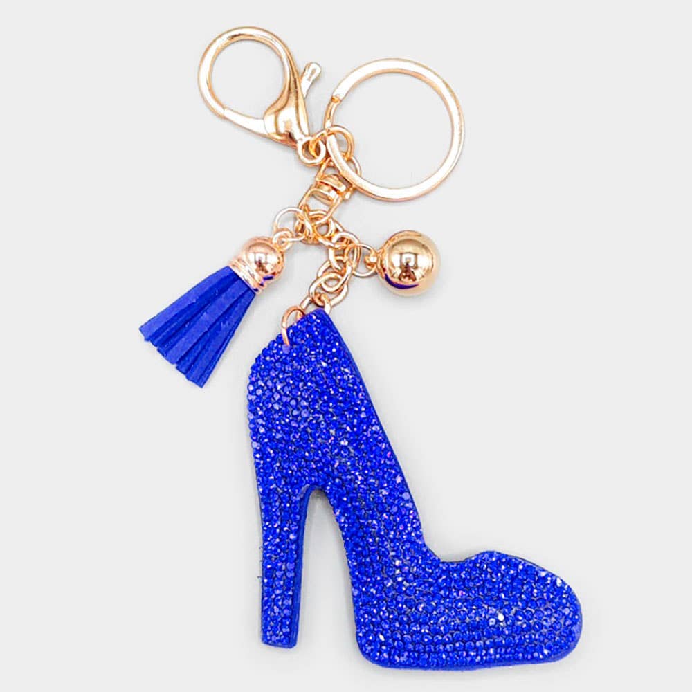 Sensibling Corp. - Wholesale Keychain - Women's - Bling Stiletto Heel Tassel Keychain1