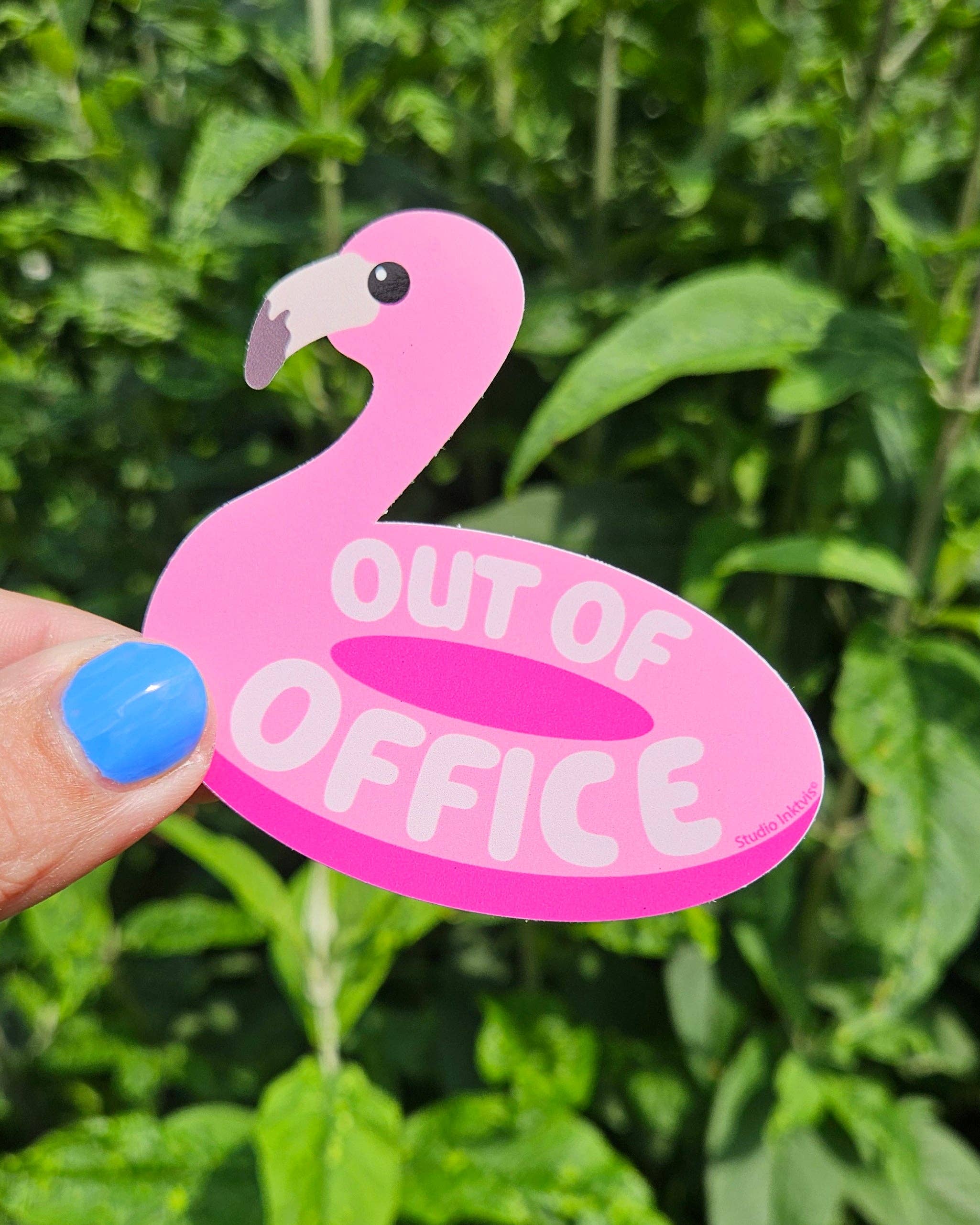Studio Inktvis - Wholesale Sticker - Sticker Out of Office Flamingo1