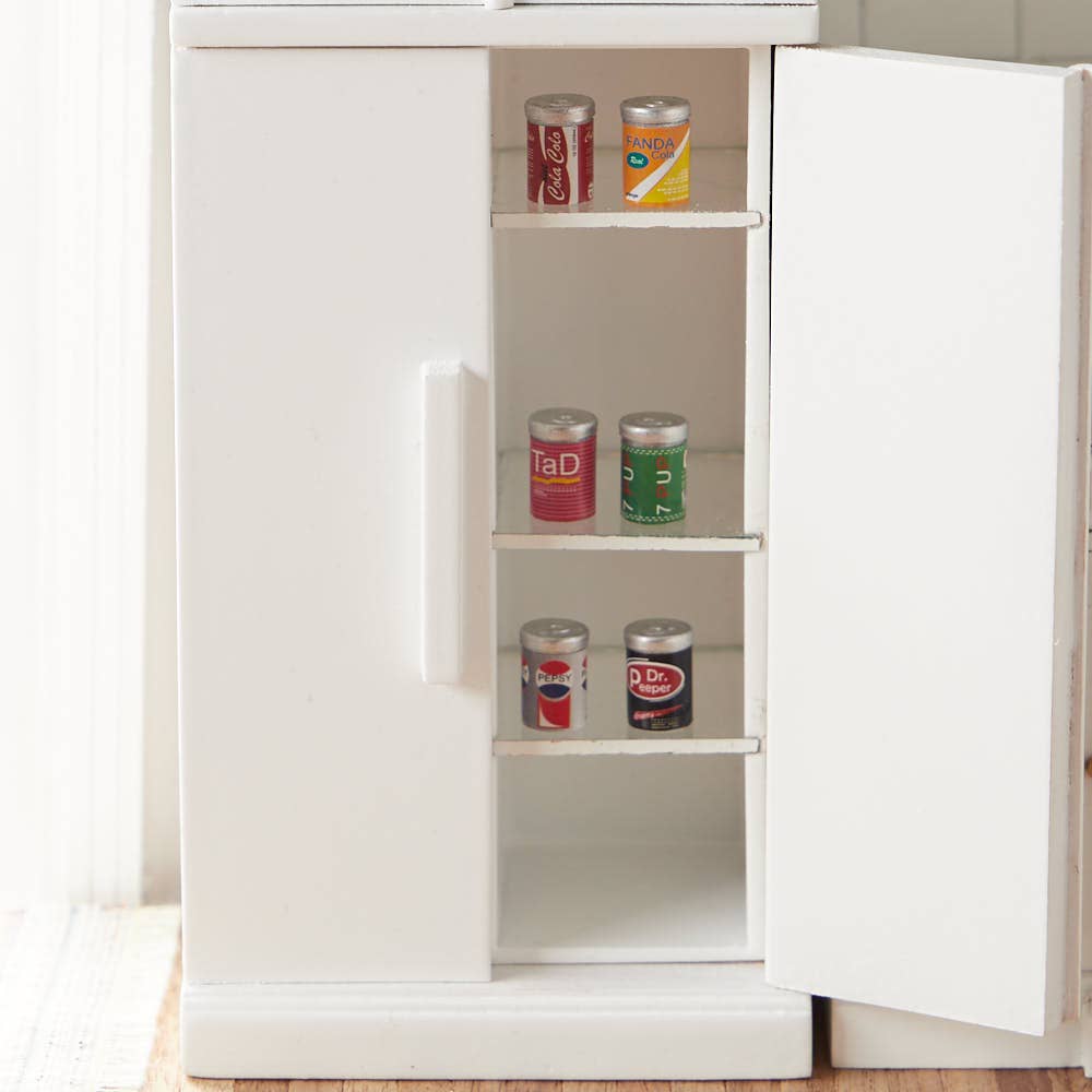 Factory Direct Craft – wholesale Tillbehörskit för docka - Barn – Miniatyr läskedrycksburkar (6-pack)1