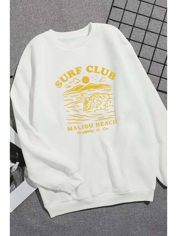 HARANG – Camisola gráfica - Unissexo por atacado – Sweatshirts gráficas M8225-SW SW SURF CLUB