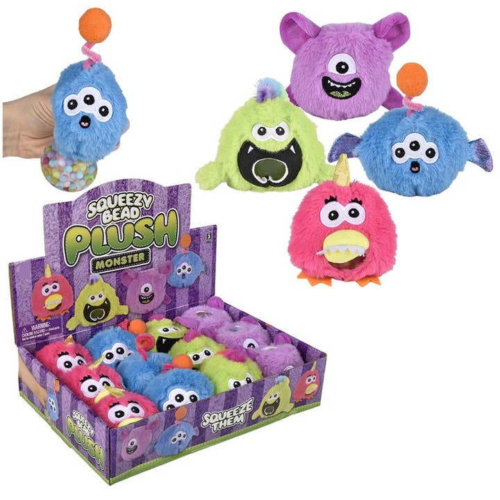 JSBlueRidge Toys - Wholesale Stuffed/Plush Toy - Kids & Baby - Monster Squeeze Bead Soft Plush Ball Kids Toy