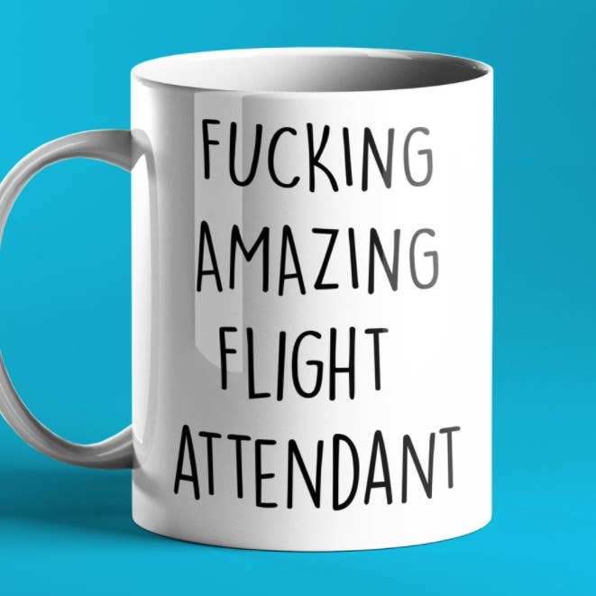 Fucking Amazing Flight Attendant Gift Mug for wholesale by Prickly Cards