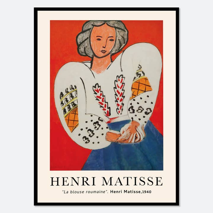 Henri Matisse La Blus Roumaine Vintage Konsttryck M02 för wholesale av Sugar & Canvas