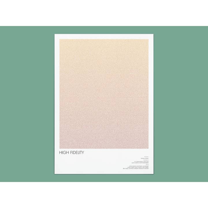 High Fidelity Art Print with Complete Screenplay for wholesale by Fade Out Prints
