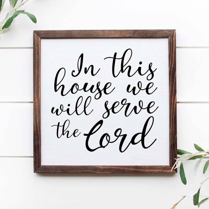 In questa casa serviremo il segno cristiano del Signore per la vendita all'ingrosso da parte di Rising Tide Vintage