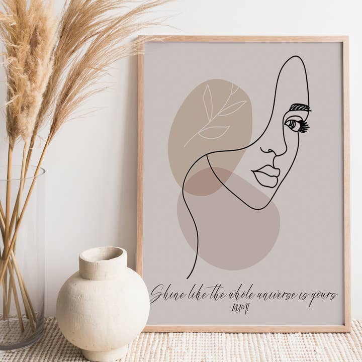 OLF - Wholesale Art Print - Rumi Shine Quote Print