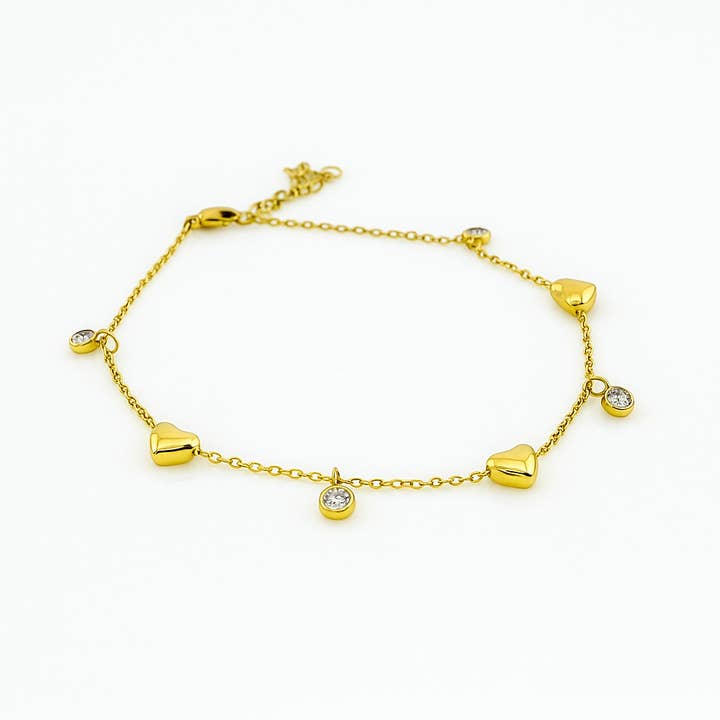 Stainless Steel Anklet | Adjustable 23+5 cm | Gold & Silver for wholesale by Sedy Jewelry