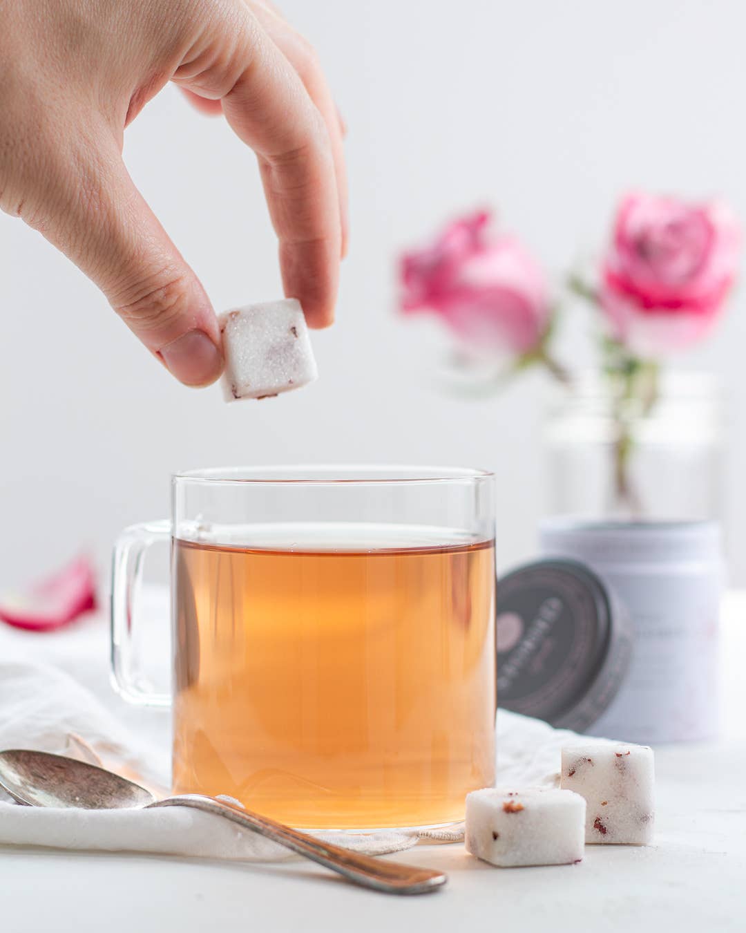 Storied Goods - Wholesale Cocktail Mix/Syrup - Storied Goods Rose Petal Sugar Cubes1