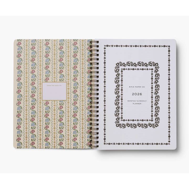 Rifle Paper Co. - Wholesale Planner - 2026 Dahlia 12-Month Softcover Spiral Planner1