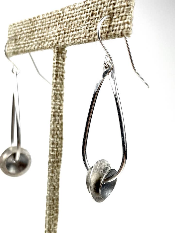 The Triple Disc Earrings for wholesale by KFinn Designs