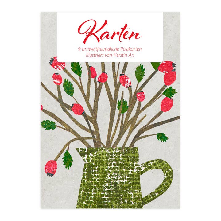 Conjunto de postais "Kerstin Ax - Natal I" por atacado de paruspaper. nutzfeine papeterie