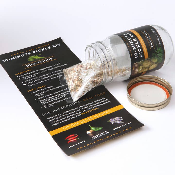 Pearl and Johnny – Engroshandel Syltede grøntsager – Dill-icious 10-minutters sylteagurkekit (cs 12)2