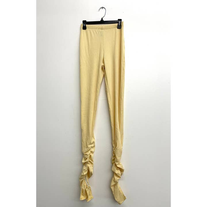 Uptown Apparel - Wholesale Fashion Leggings - Women's - B10613 Ribbed Ankle Ruched Leggings3