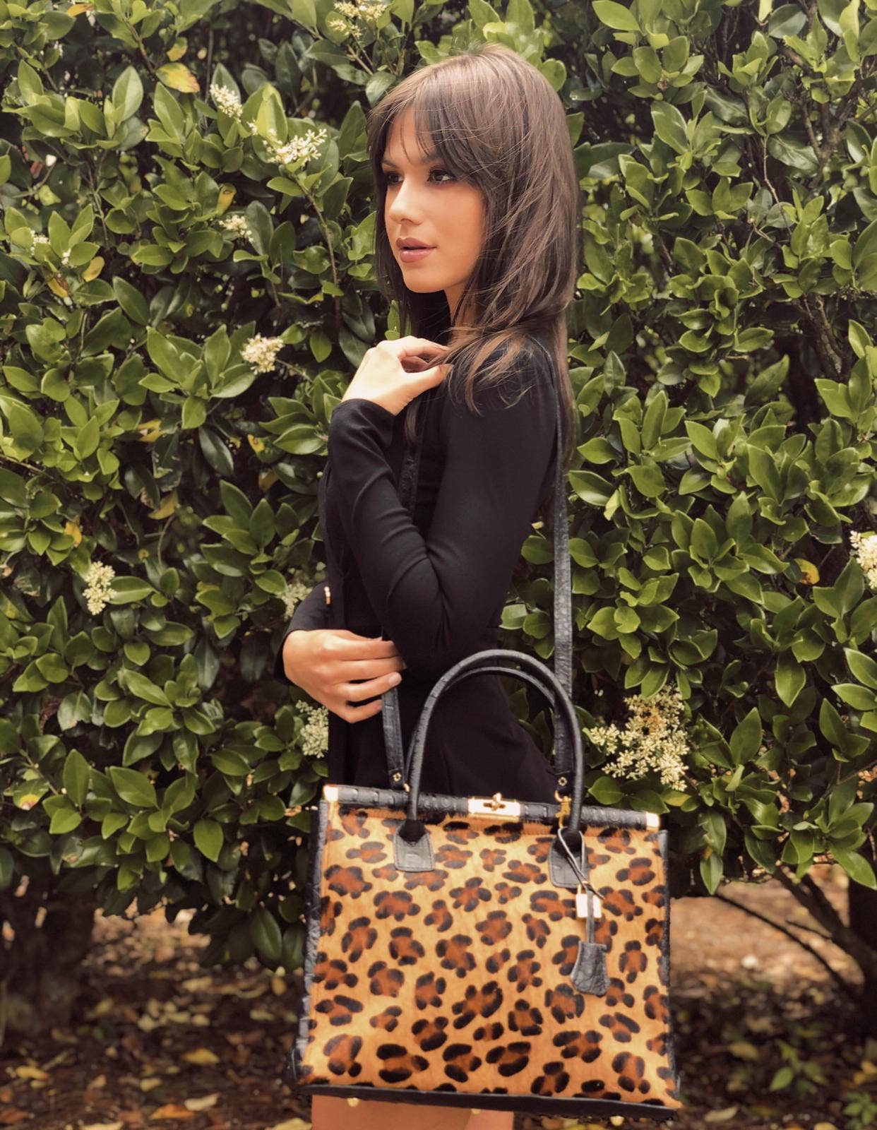 Charlie Leather – wholesale Shoulder bag – women's – Marinella Medium Handbag With Fur2