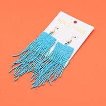 Pierce + Hide - Wholesale Tassel Earrings - Custom Beaded Square Fringe Earrings | Fringe Dangle13