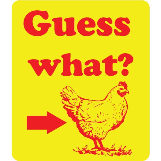 Chicken Butt Magnet for wholesale by House of Swank Clothing