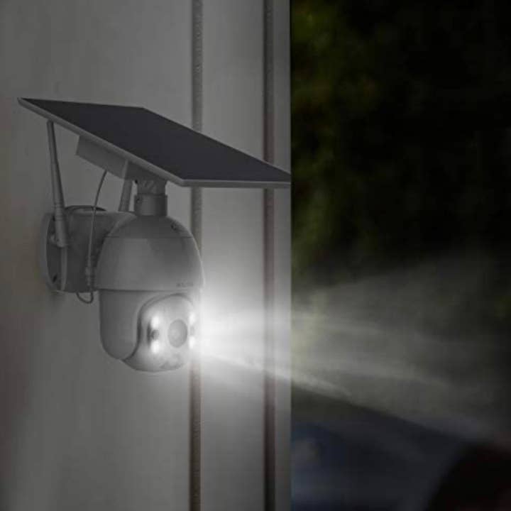 OutdoorSolarOutlet – wholesale Outdoor/lawn light – Outdoor Home Security Camera, Wireless WiFi Pan Tilt 360° View Spotlight Solar Battery Powered System, Motion Detection and Siren, Color Night Vision, 2-Way Talk, Remote1