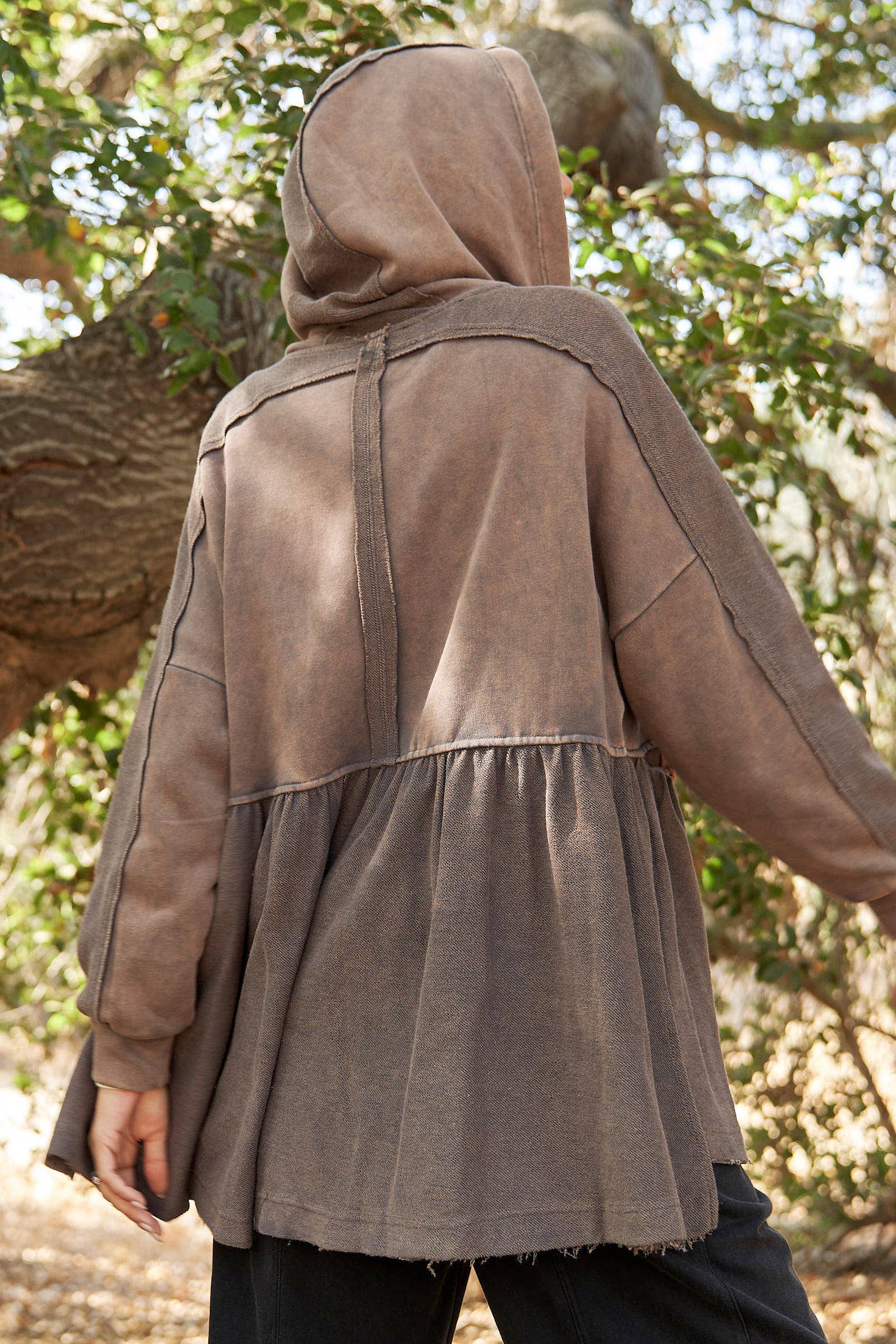 J.NNA - Venta al por mayor Chaqueta - Mujer - Chaqueta Slouchy Lounge con cremallera lavada en minerales5