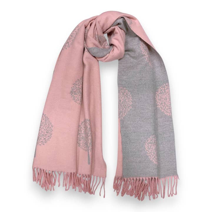 Lili Scarves (US Duty Free) – wholesale Scarf – Women's – Tree of Life Print Cashmere Blend Winter Scarf3