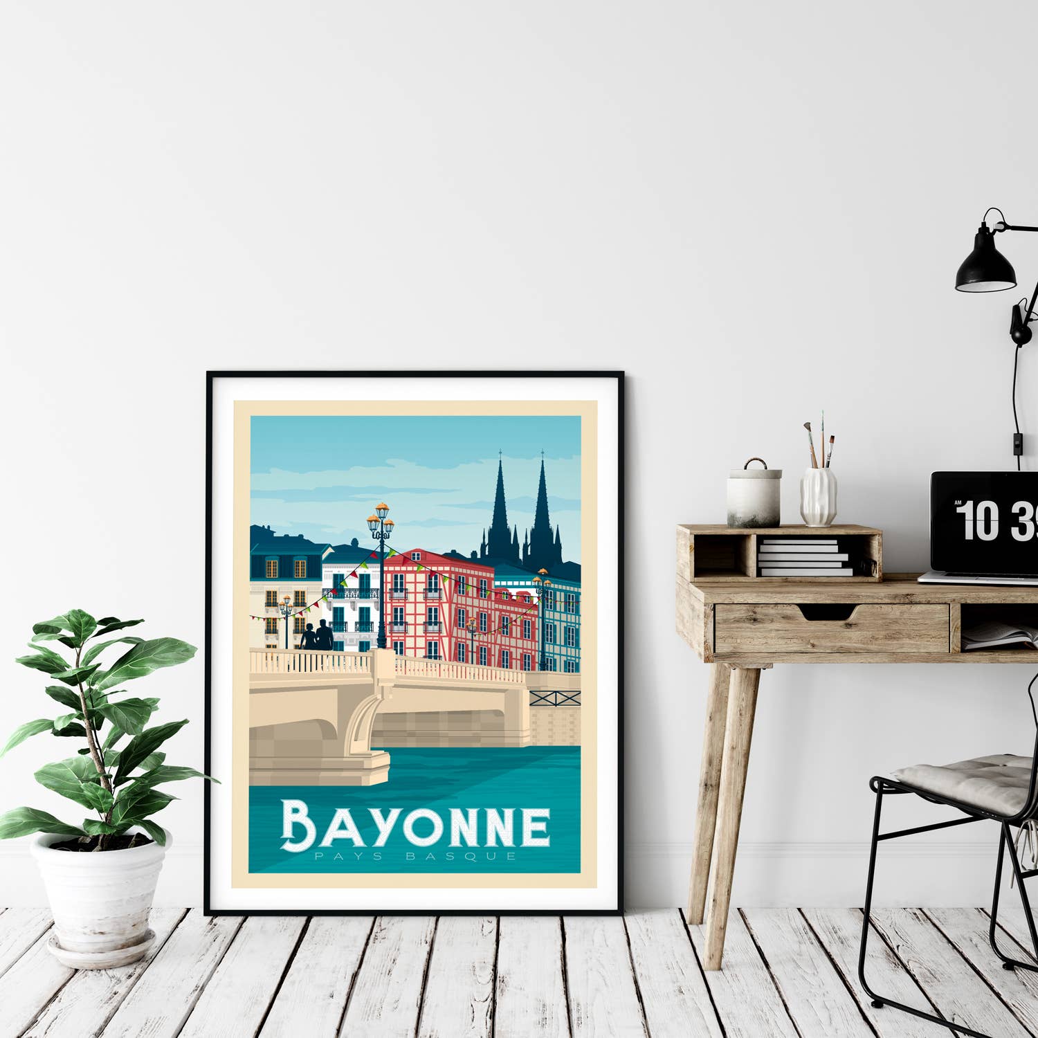 Olahoop Travel Posters - Wholesale Poster - Bayonne Basque Country - France travel poster1