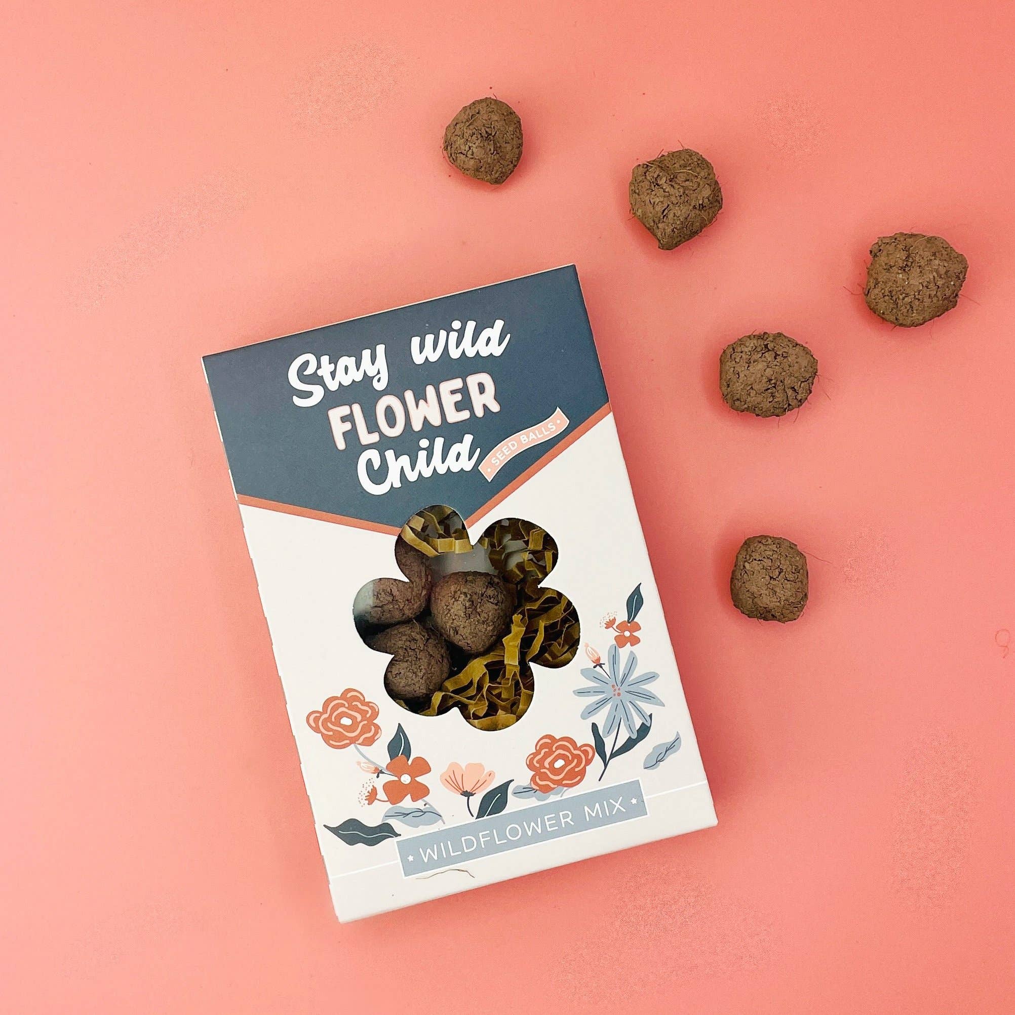 Sow the Magic – wholesale Plant seeds – Stay Wild Flower Child Garden Seed Ball Gift Box2