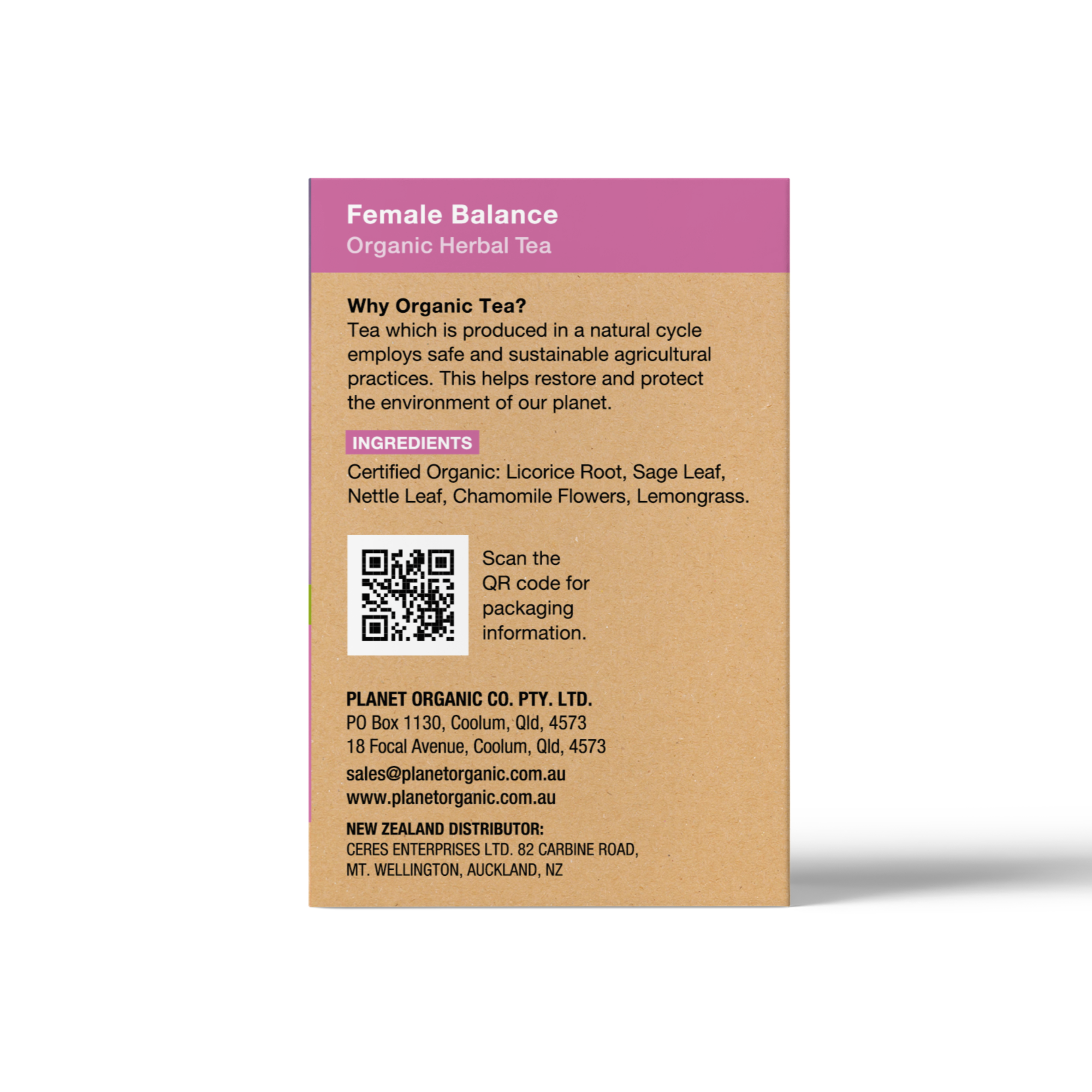 Planet Organic - Wholesale Health/Detox Tea - Female Balance Tea Bags3