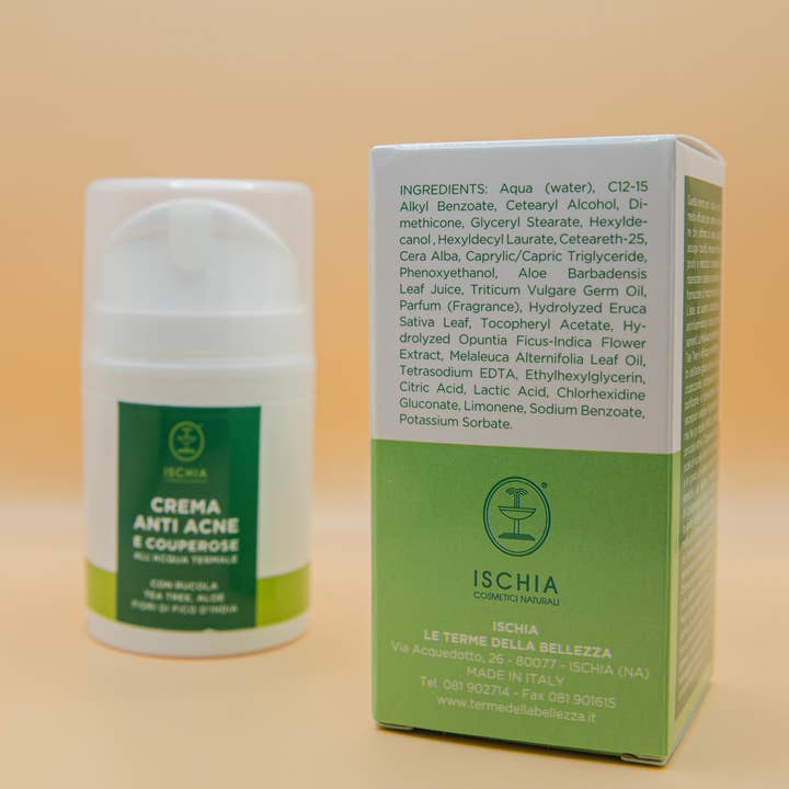 ISCHIA COSMETICI NATURALI - Wholesale Acne/Hydrocolloid Patch - Anti Acne and Couperose Cream 50ML3