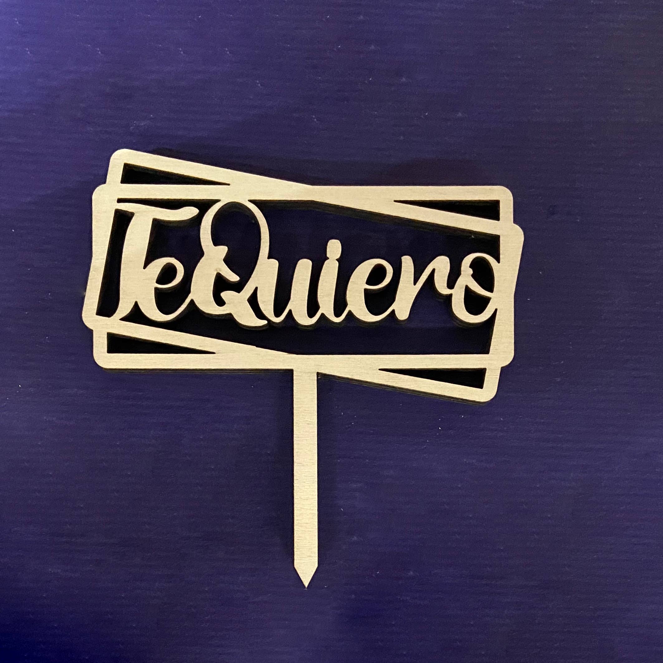 Fustik - Wholesale Cake/Cupcake Topper - Mini topper with Romantic Message0