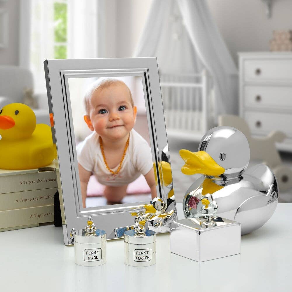 Lifetime Brands Silverwarehouse - Vente Boîte à souvenirs – enfant et bébé - BOÎTES À BOUCLES BABY DUCK FIRST TOOTH4