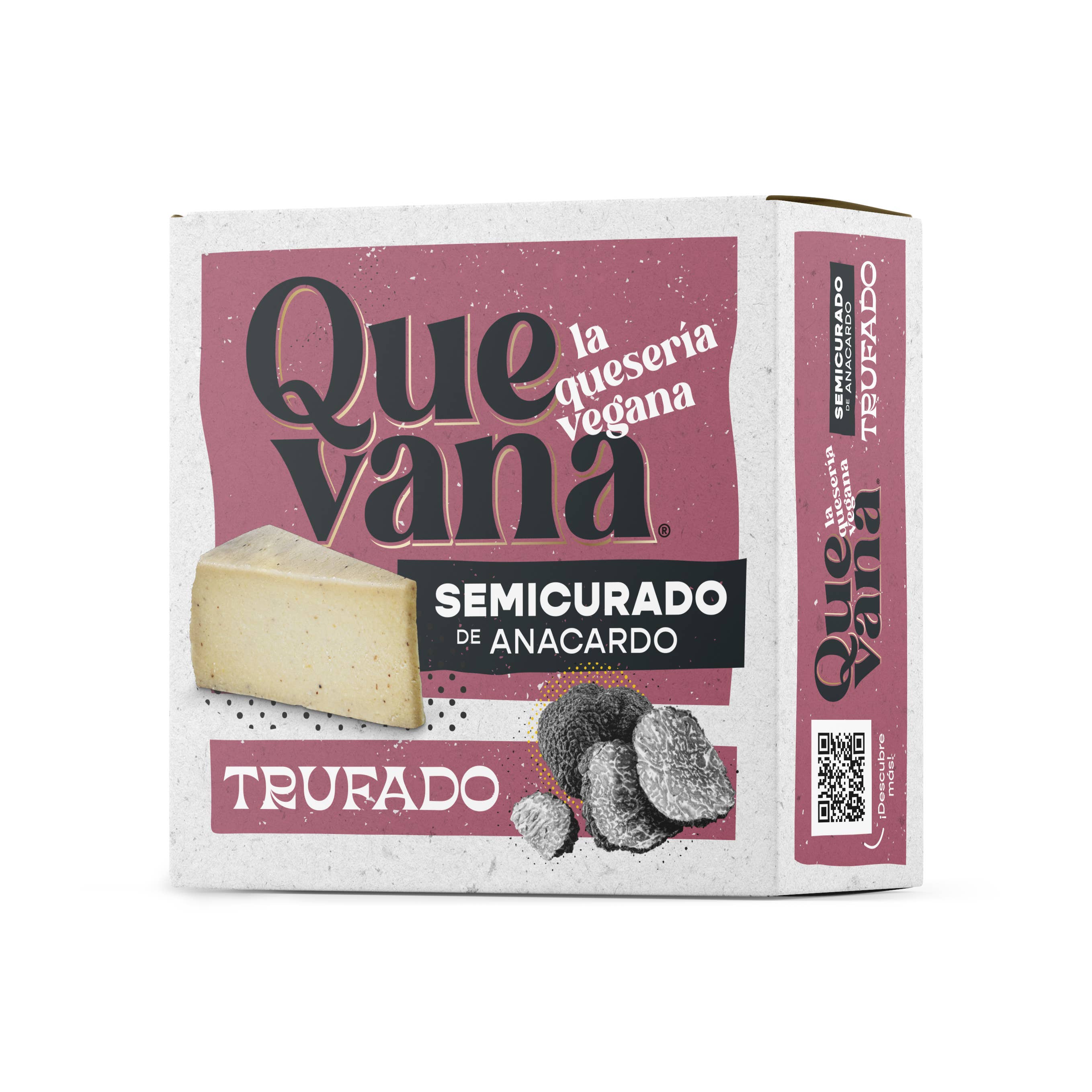 Quevana - La Quesería Vegana - Venta al por mayor Quesos - Semicurado de Anacardos Trufado (eco y vegano)