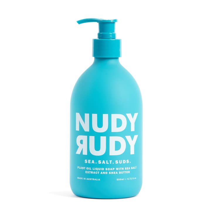 Nudy Rudy Liquid Hand Soap 500ml - Sea Salt Suds Soap for wholesale by Nudy Rudy