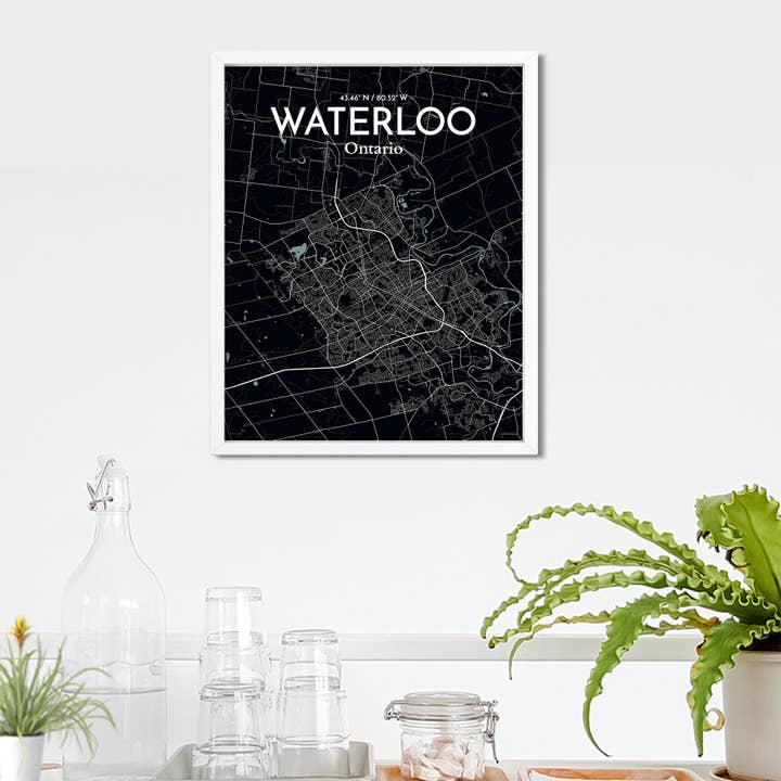 OurPoster.com - Wholesale Poster - Waterloo City Map Poster6