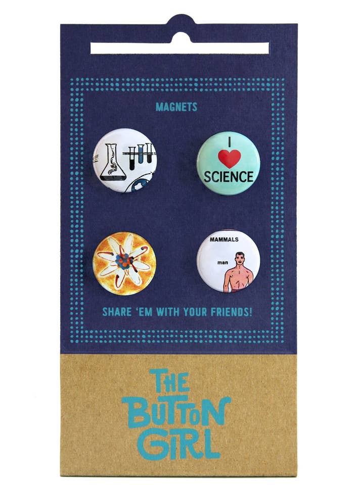 ¡Ciencia! Juego de imanes para venta al por mayor de The Button Girl