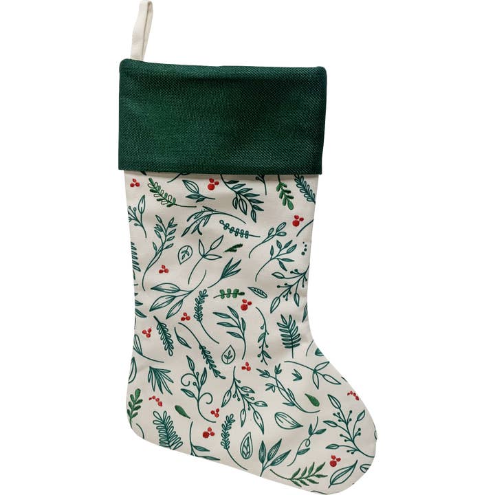 Greenery Christmas Stocking for wholesale by PolarX Ornaments