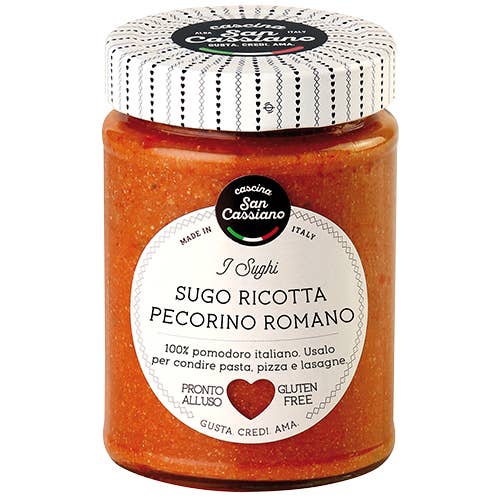 Sauce With Ricotta And Pecorino Romano PDO 290 g for wholesale by CASCINA SAN CASSIANO SRL