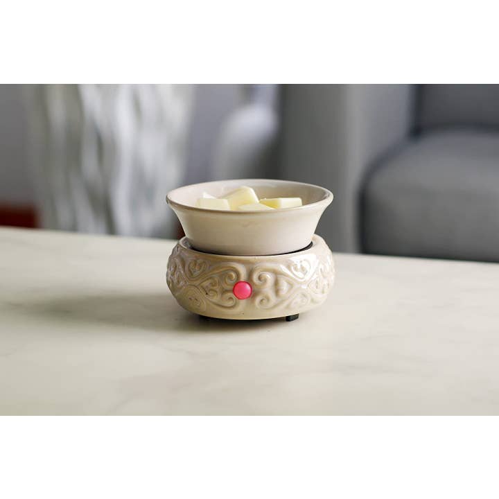 Hosley - Wholesale Wax Warmer - Hosley® 4.5in D Ceramic Electric Warmer - Cream4